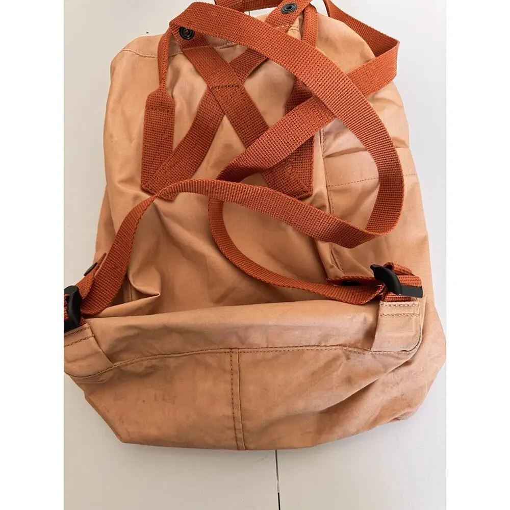 Fjallraven Kanken Classic Backpack Peach Sand Terracotta Brown Daypack Bag